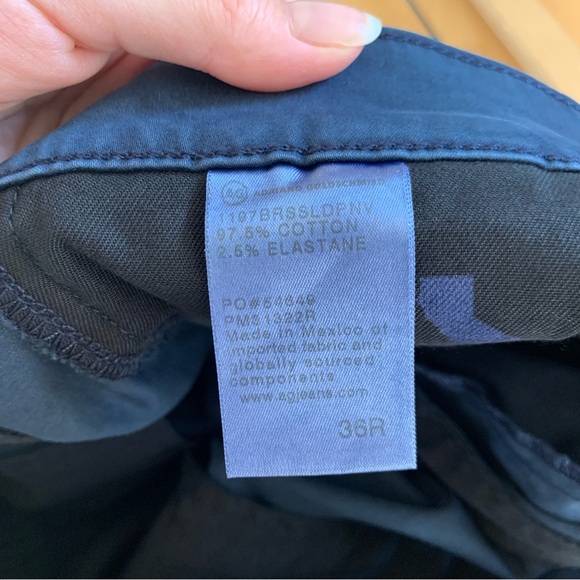 AG Adriano Goldschmied Shorts Lightweight Sateen Wanderer Slim Chino Size 36 - Picture 6 of 8